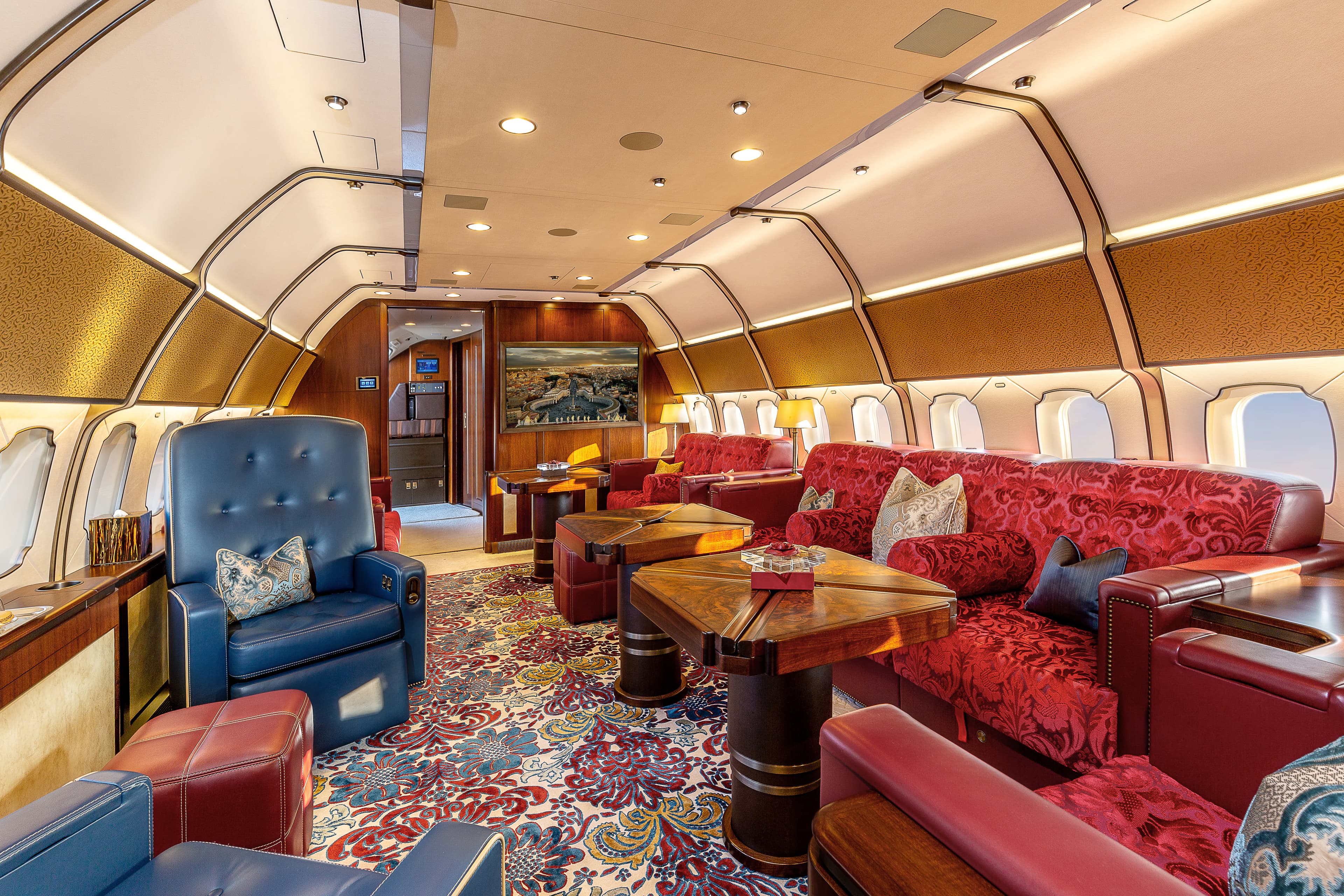 Cabin interior of a Boeing Business Jet (BBJ / BBJ MAX)