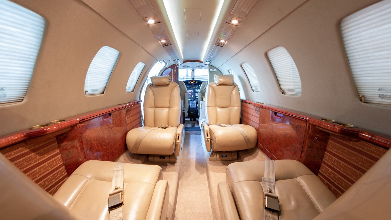 Cabin interior of a Cessna Citation CJ1+