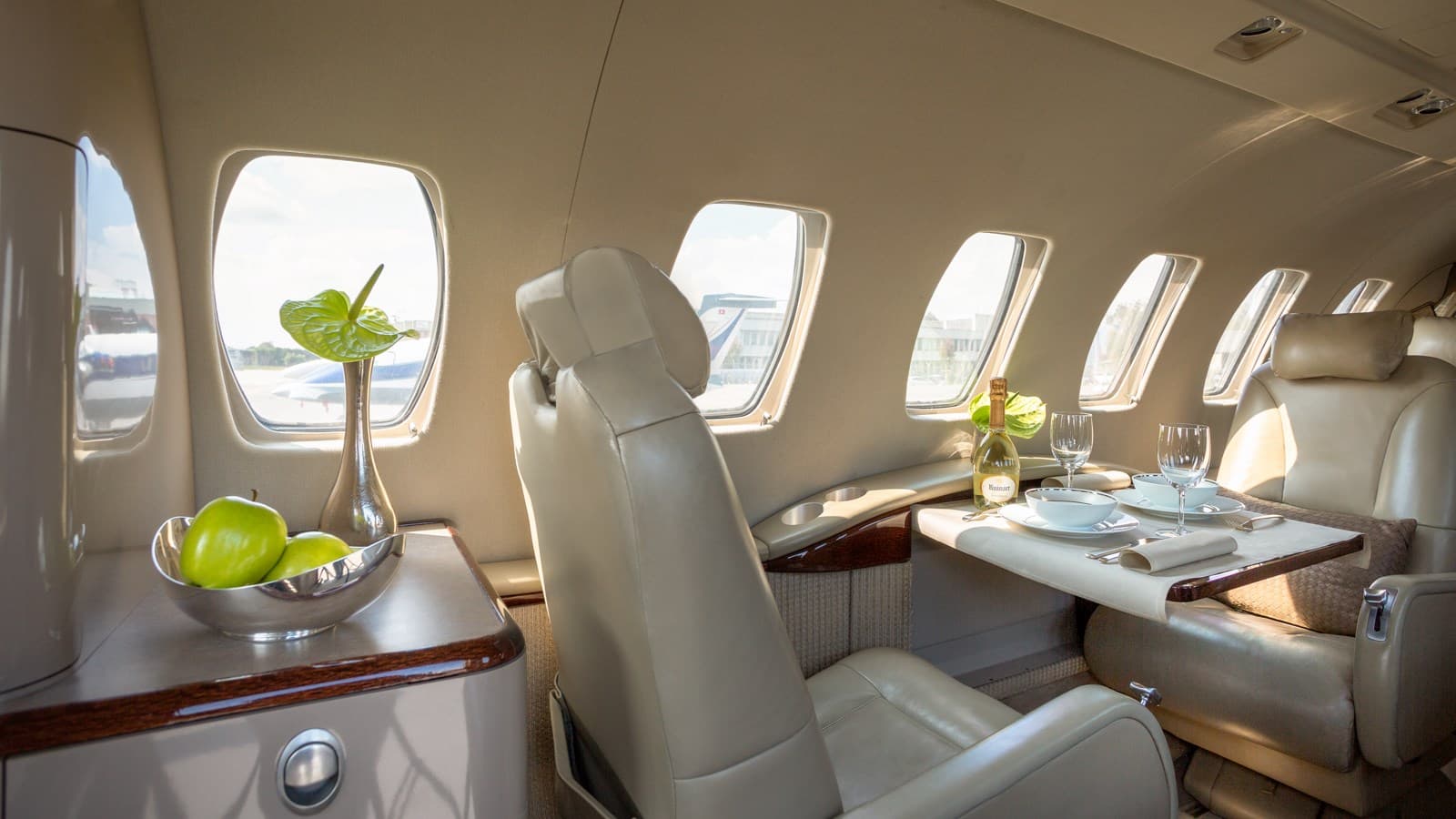 Cabin interior of a Citation CJ2+