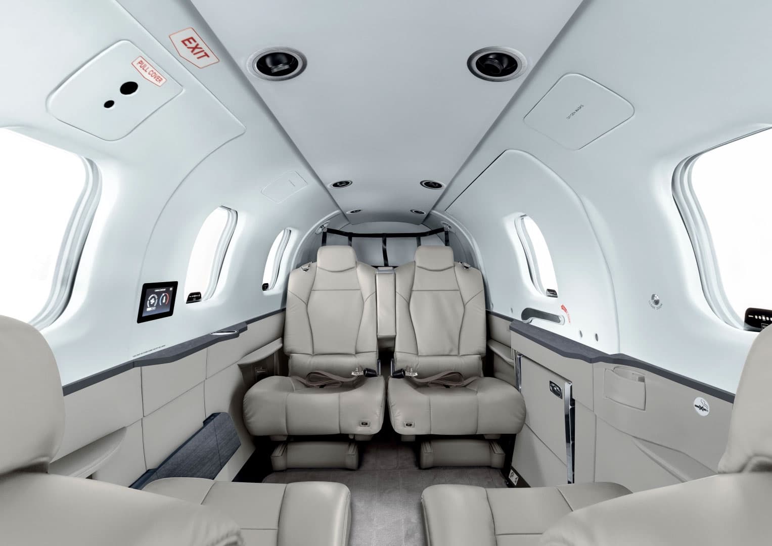 Cabin interior of a Daher TBM 960