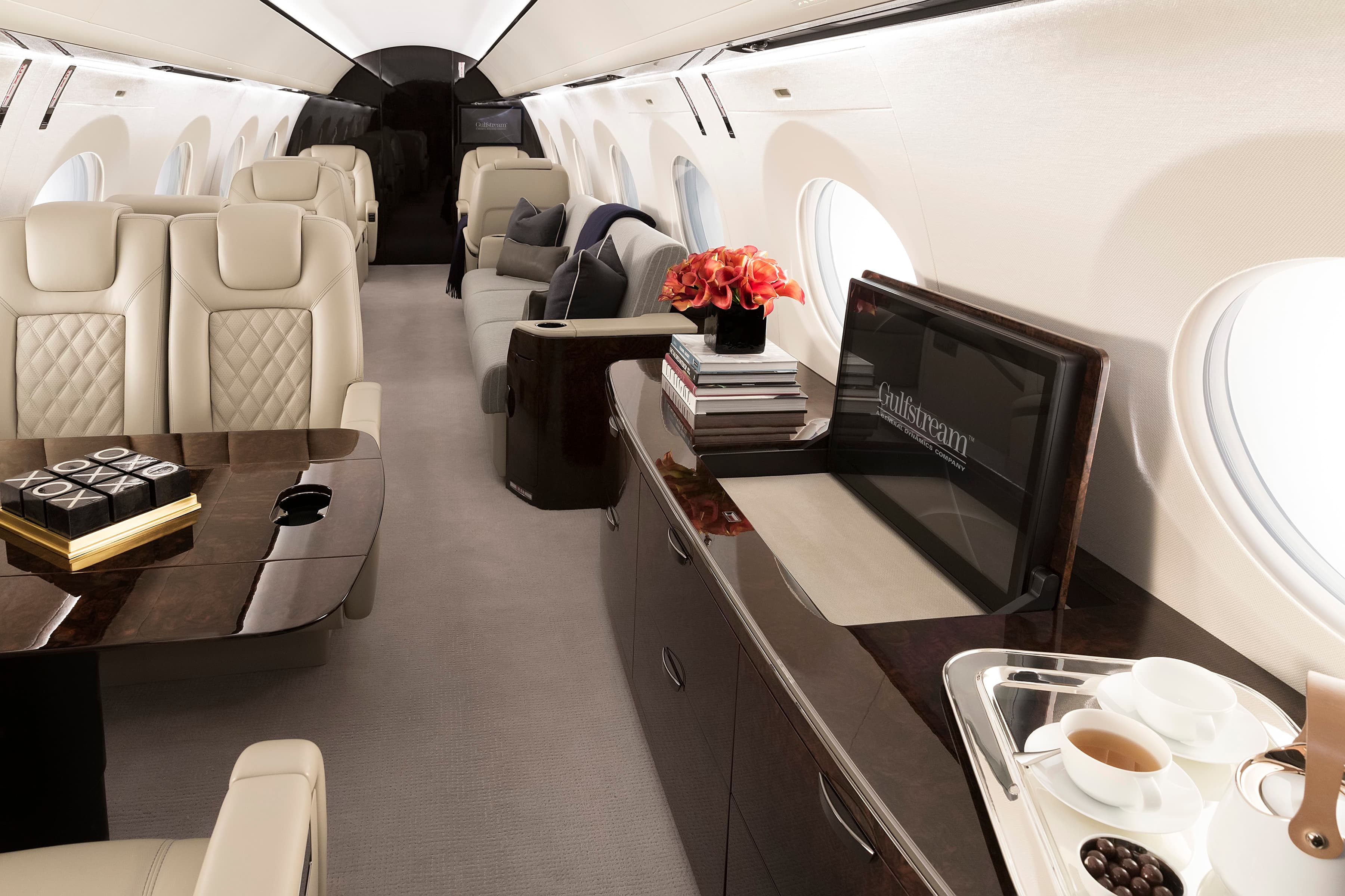 Cabin interior of a Gulfstream G500