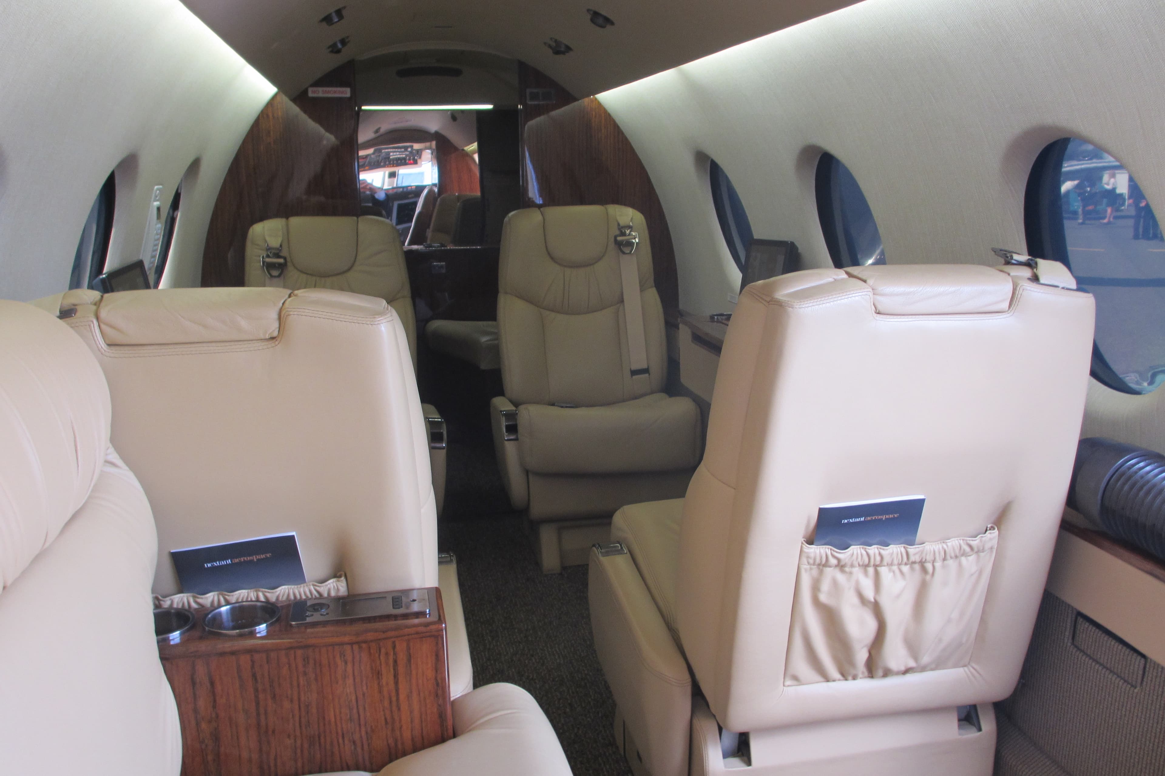 Cabin interior of a Nextant 400XT