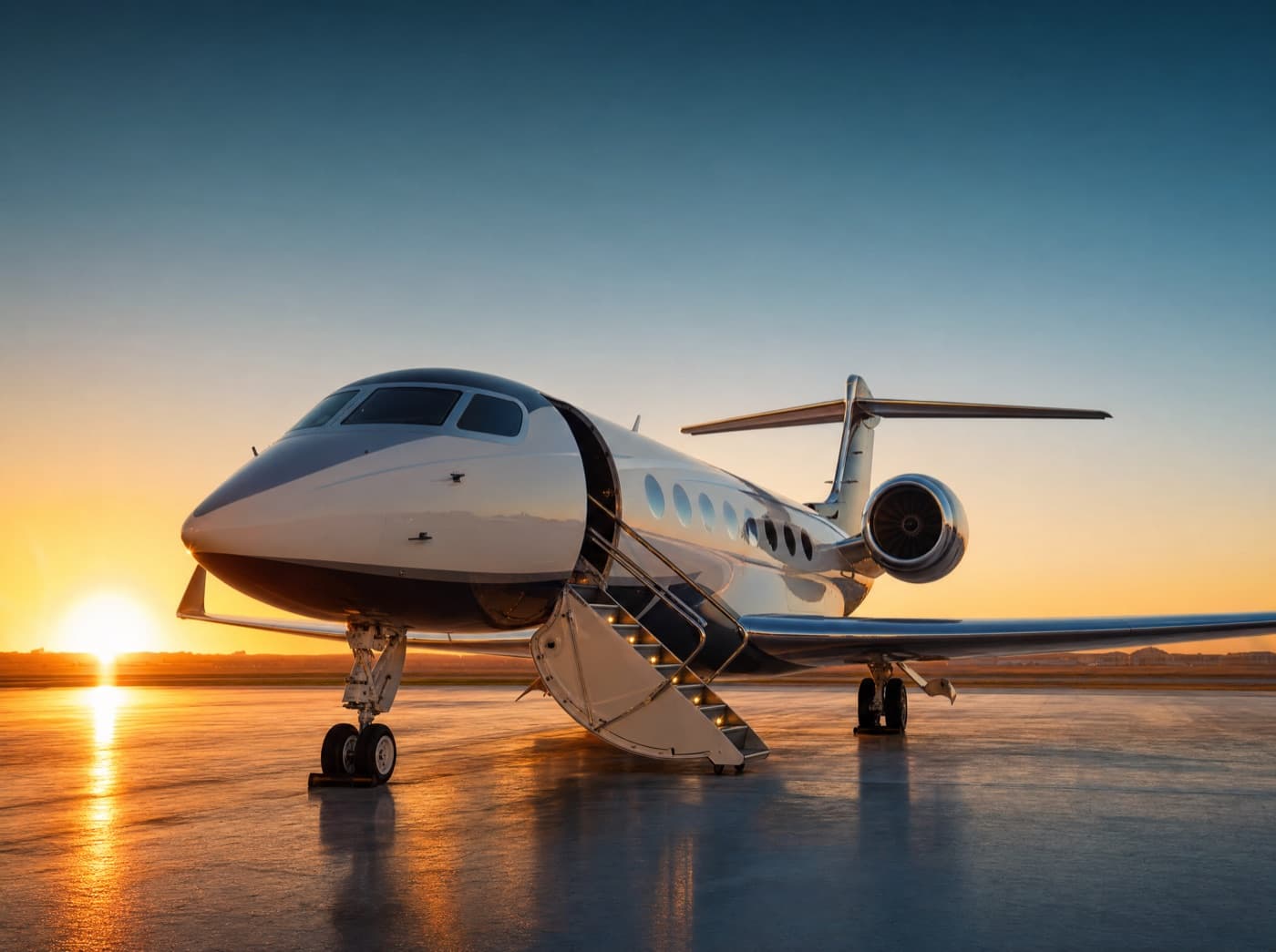 Private jet hangar, Scott Wallace Agency